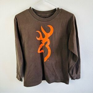 Browning Long Sleeve Logo Tee Boys L